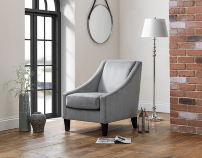 Julian Bowen Armchair Maison Velvet Chair Bed Kings