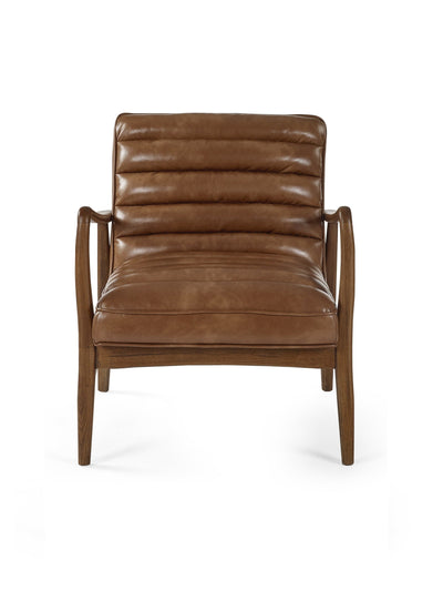 Julian Bowen Armchair Marshall Accent Chair - Brown Bed Kings