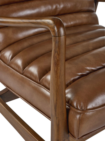 Julian Bowen Armchair Marshall Accent Chair - Brown Bed Kings