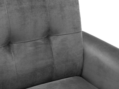 Monza Chair In Dark Grey Velvet – Julian Bowen, view 5