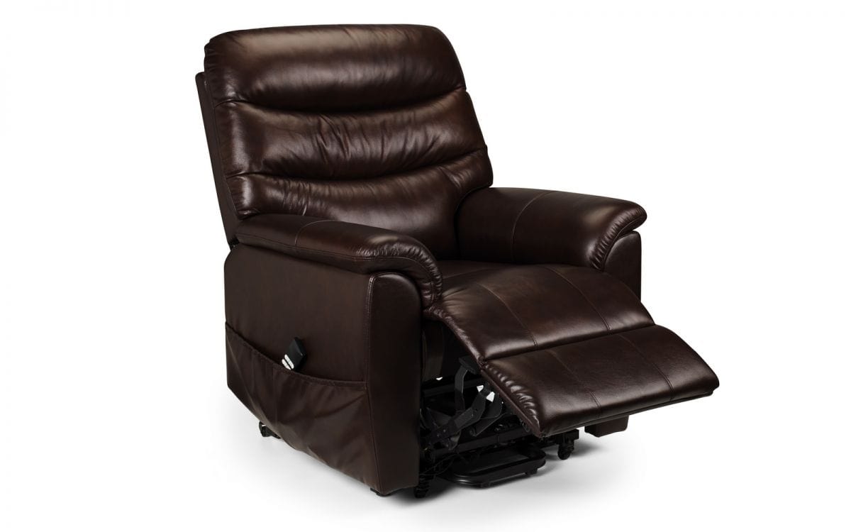 Pullman Leather Rise & Recline Chair - Dual Motor – Julian Bowen, view 2