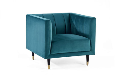 Salma Scalloped Back Chair - Teal – Julian Bowen