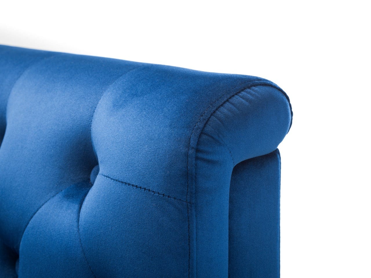 Julian Bowen Armchair Sandringham Chair - Blue Velvet Bed Kings
