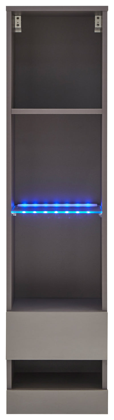 Galicia Tall Shelf Unit With Led Grey – GFW