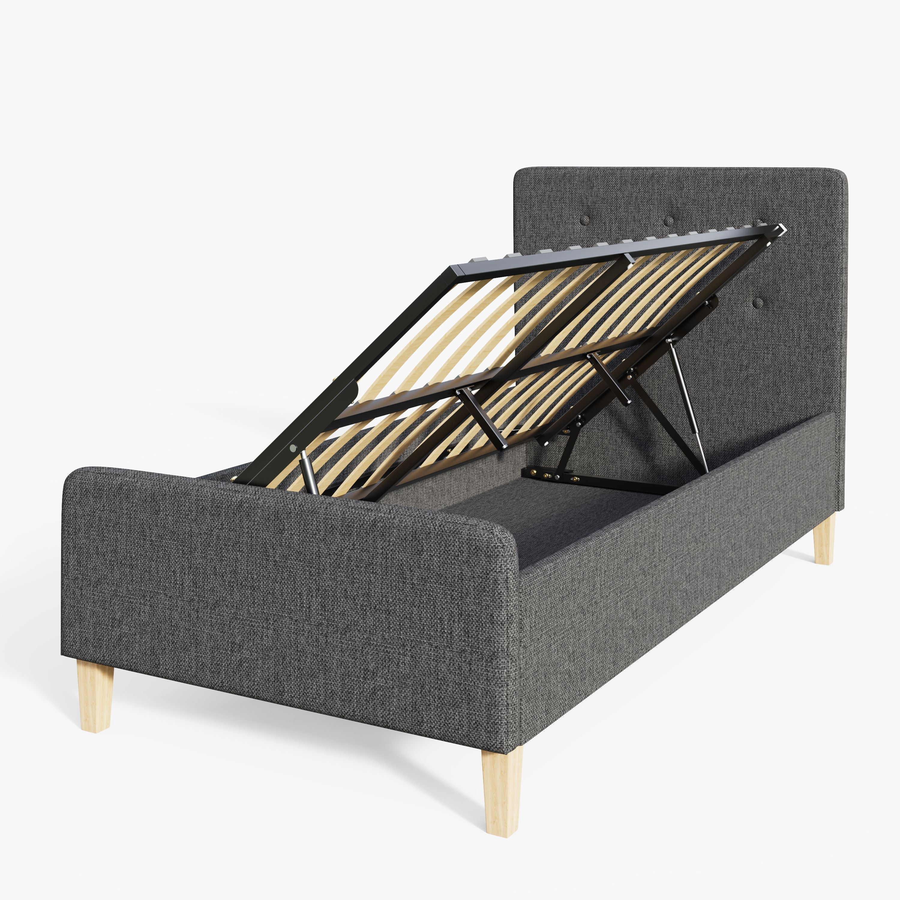 Ashbourne Ottoman Bed Dark Grey – GFW, view 9