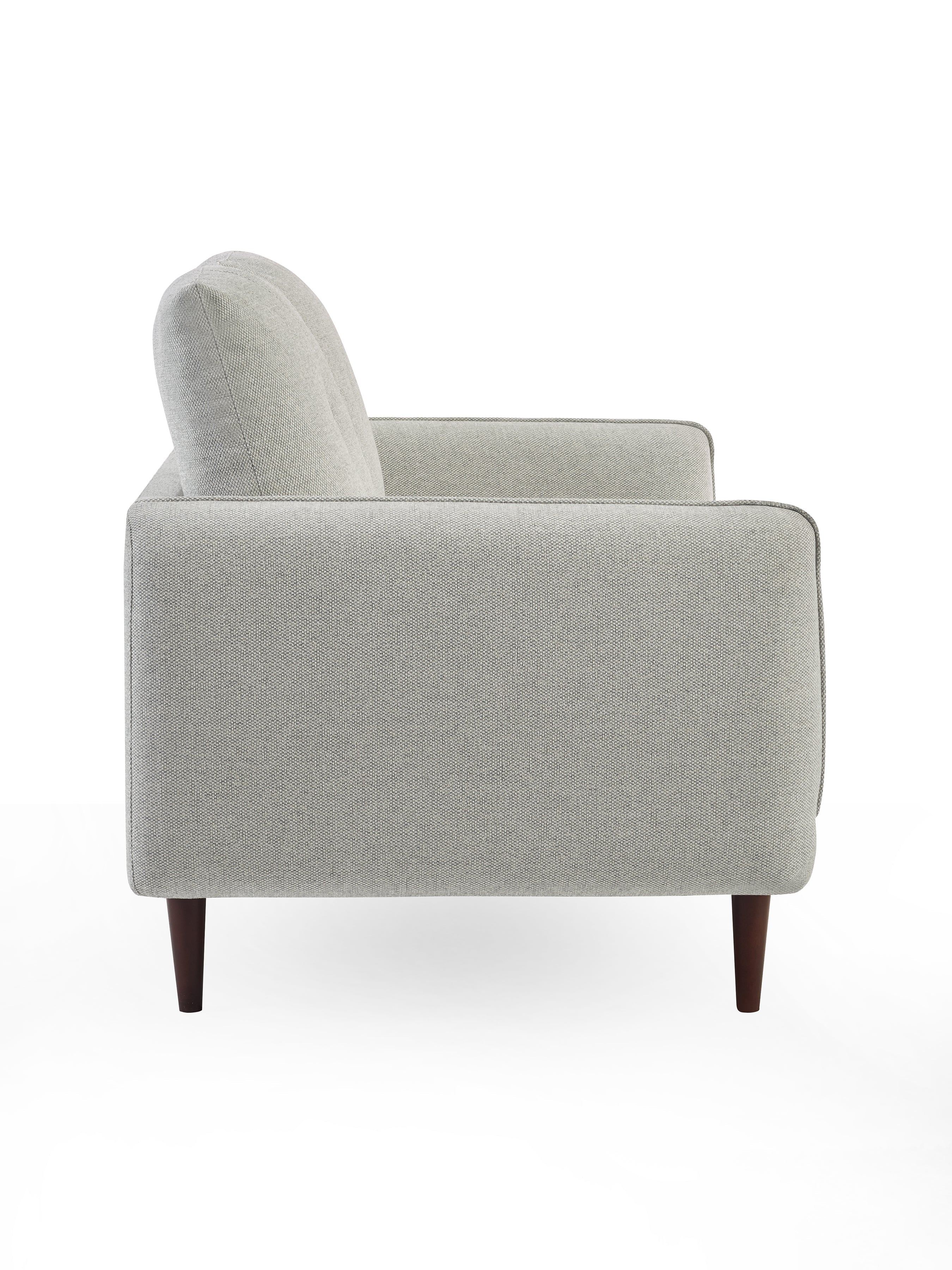 Remy 3 Seater Light Grey Fabric Sofa – Julian Bowen, view 3