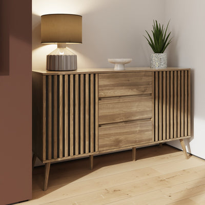 Rowan Large Sideboard Oak – GFW, view 5