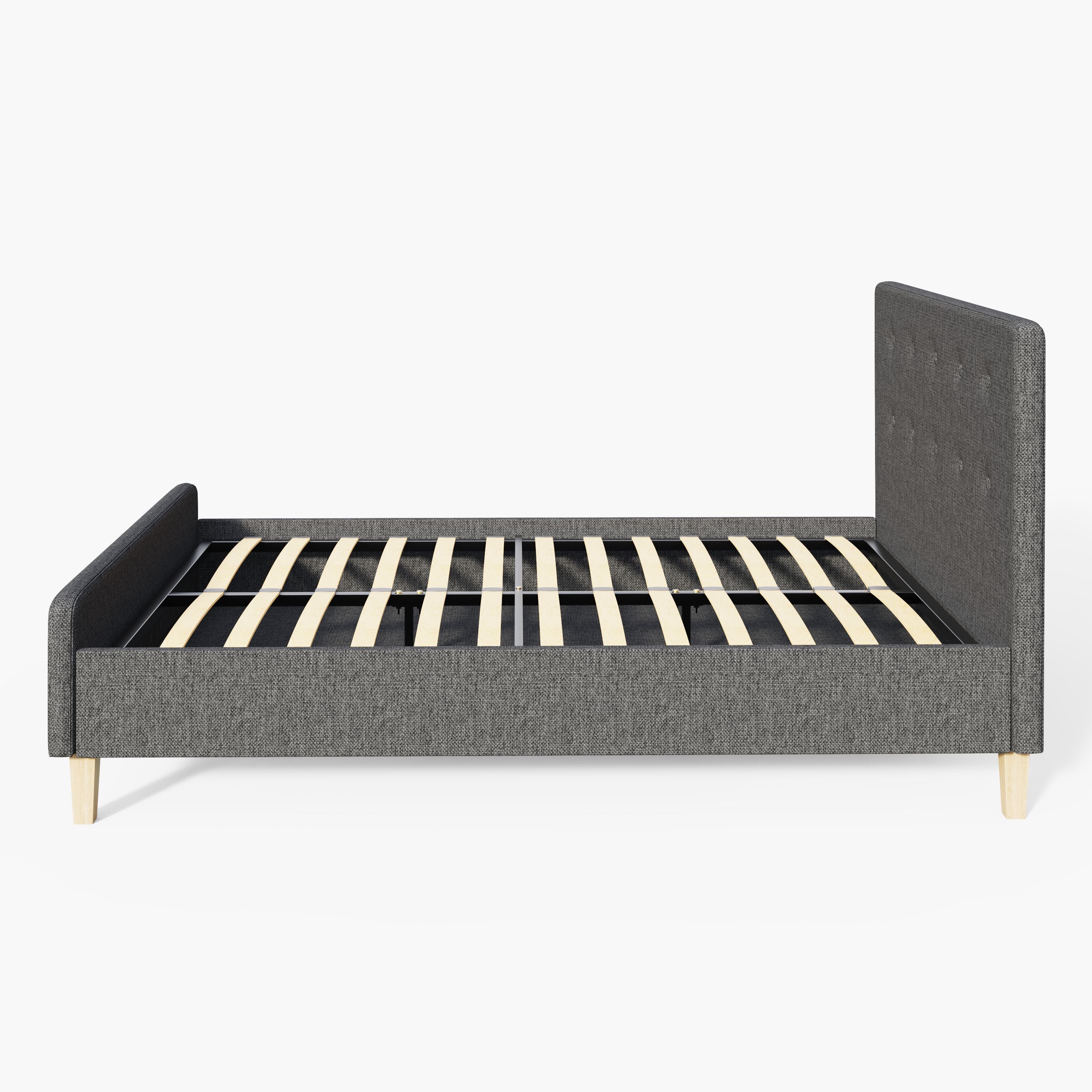 Ashbourne Fabric Upholstered Bed Grey – GFW, view 12