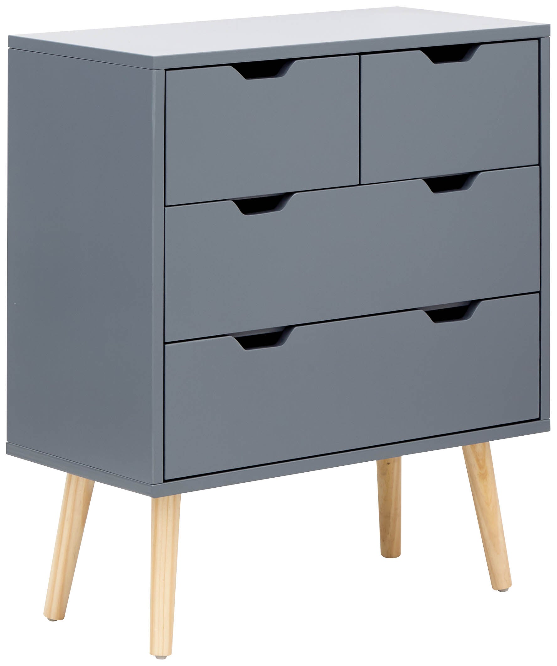 Nyborg 2+2 Drawer Chest – Dark Grey