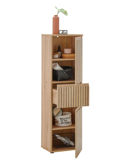 Austin 2 Door & 1 Drawer Narrow Cabinet – Julian Bowen, view 3