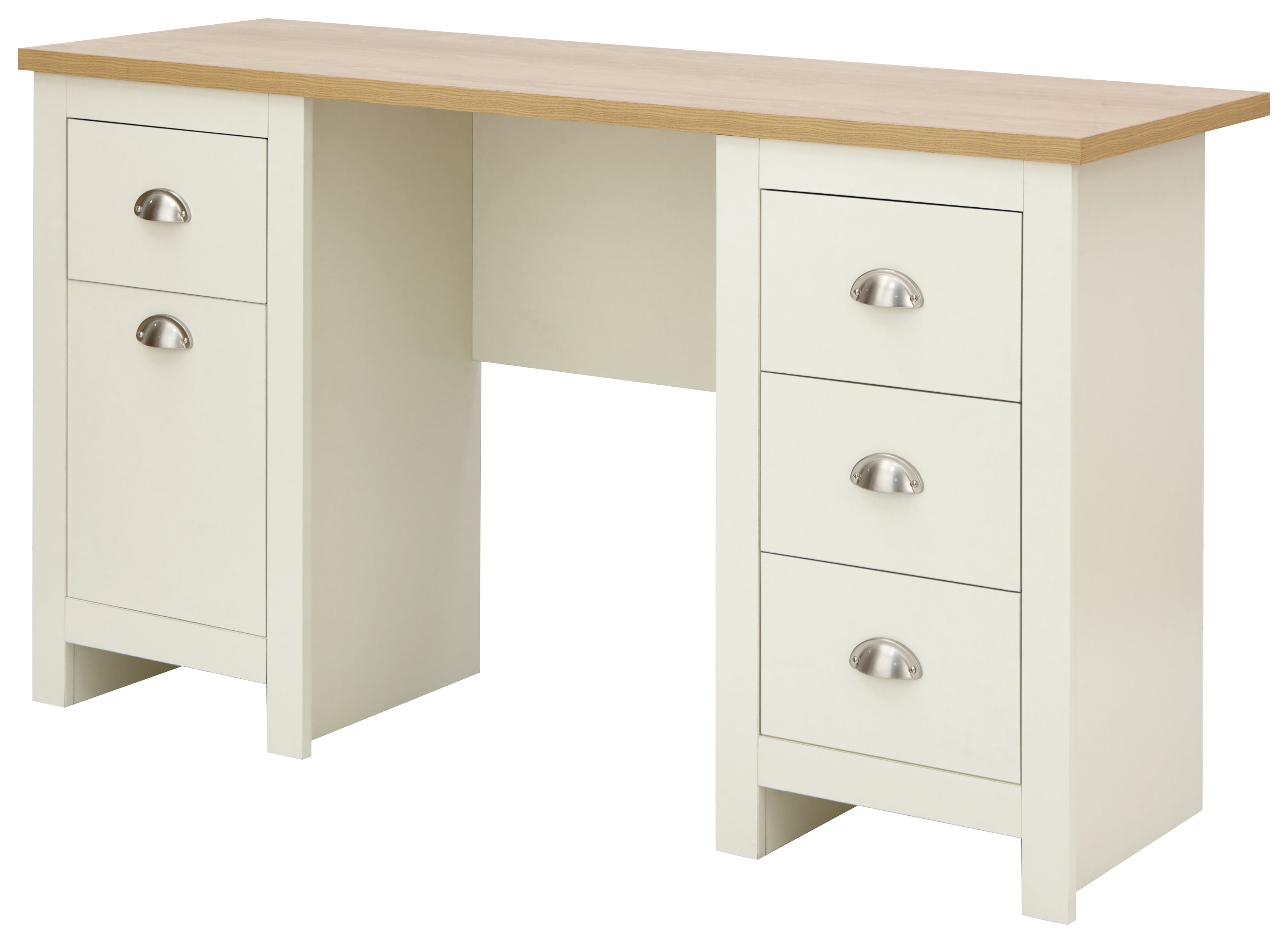 Lancaster Study Desk Cream – GFW, view 10