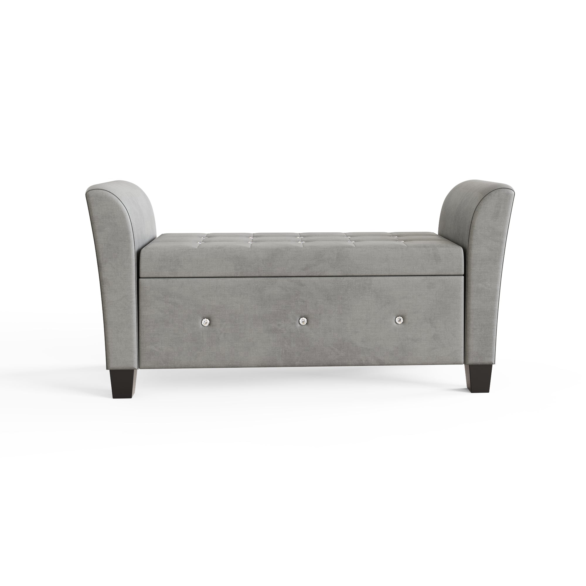 Verona Diamante Window Seat Grey Chenille – GFW, view 6