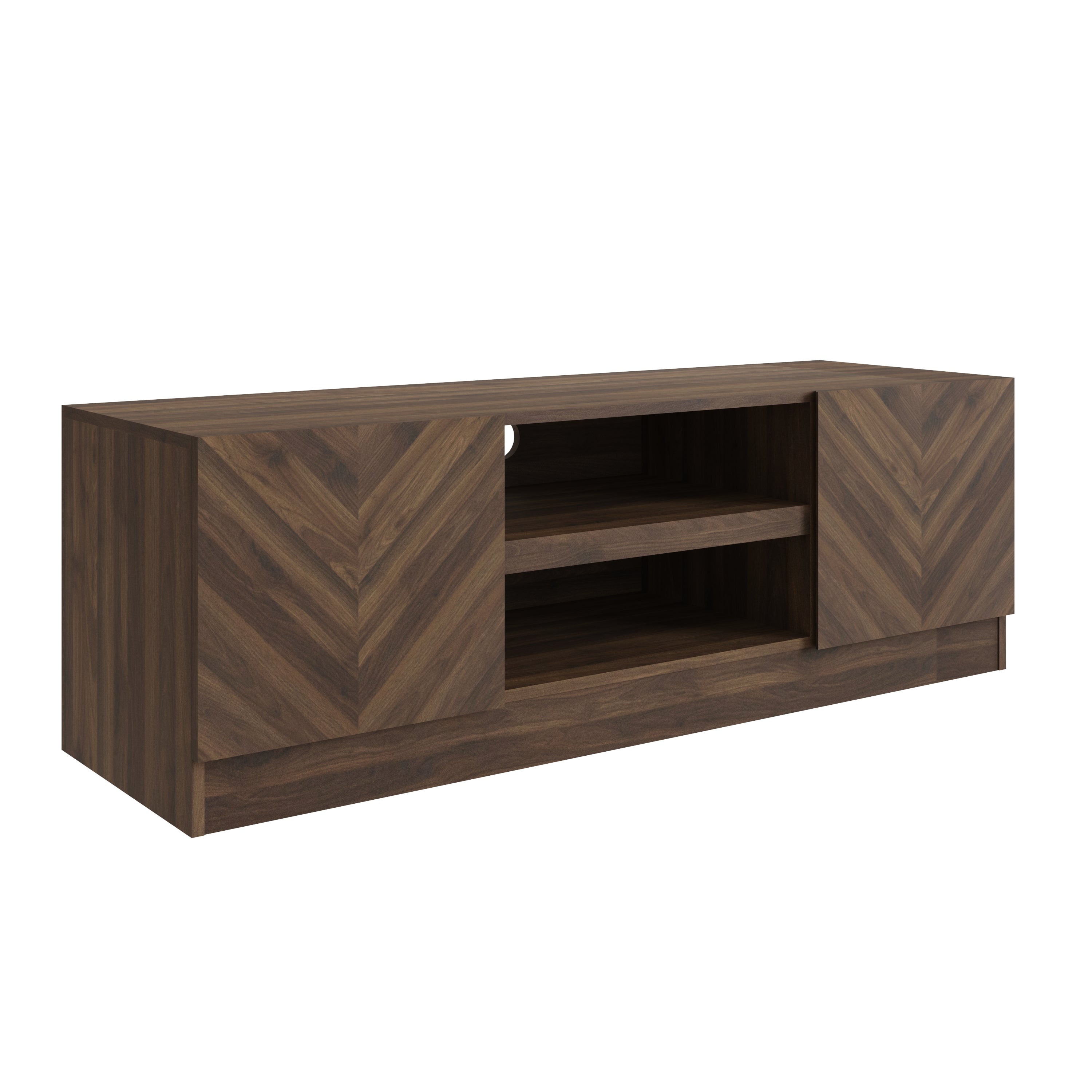 Catania 2 Door Tv Unit Royal Walnut – GFW