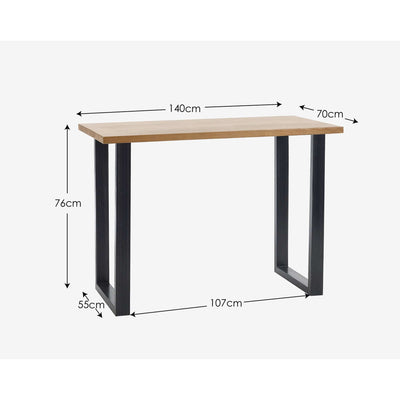 Brooklyn Bar Table Oak – Julian Bowen, view 6