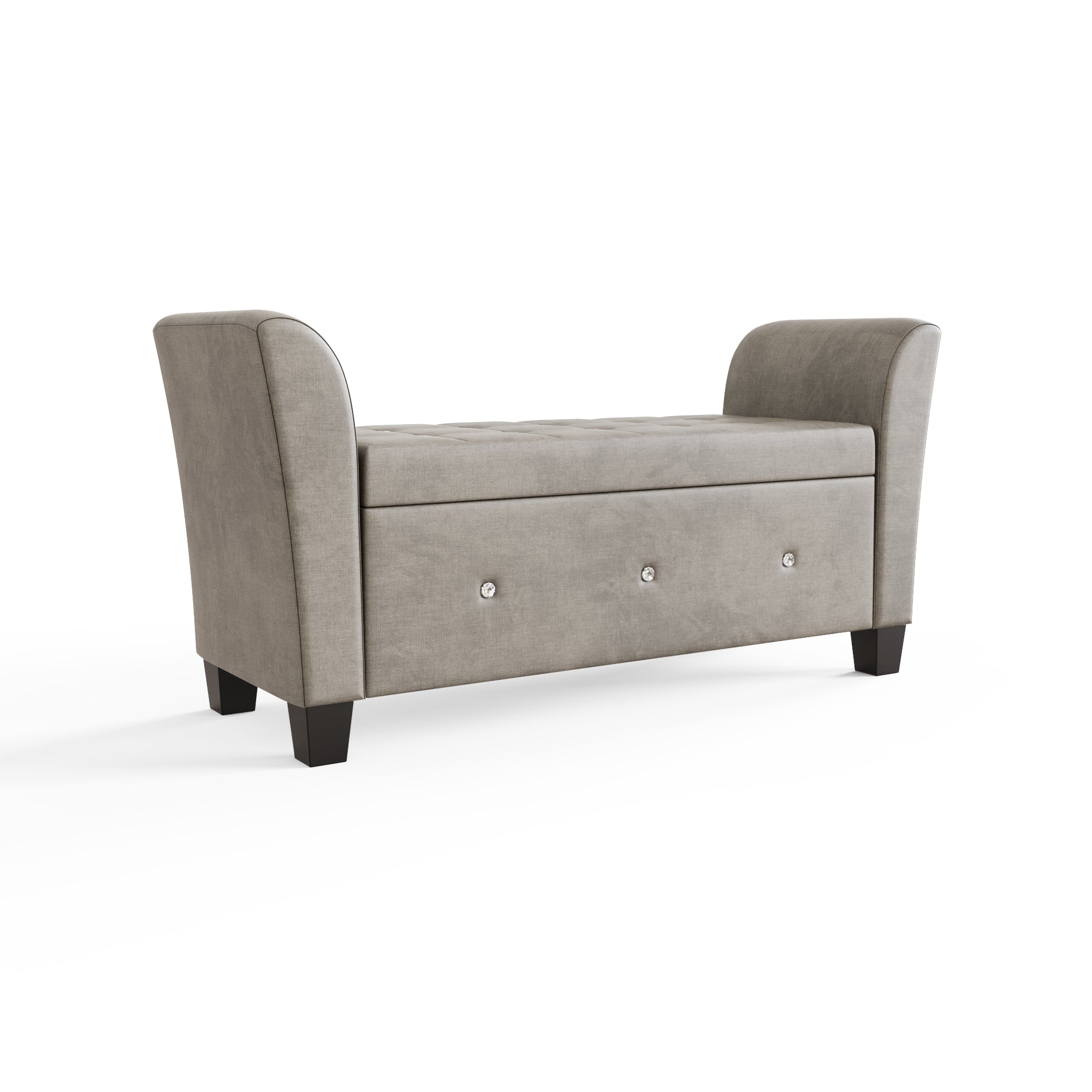 Verona Diamante Window Seat Silver Chenille – GFW