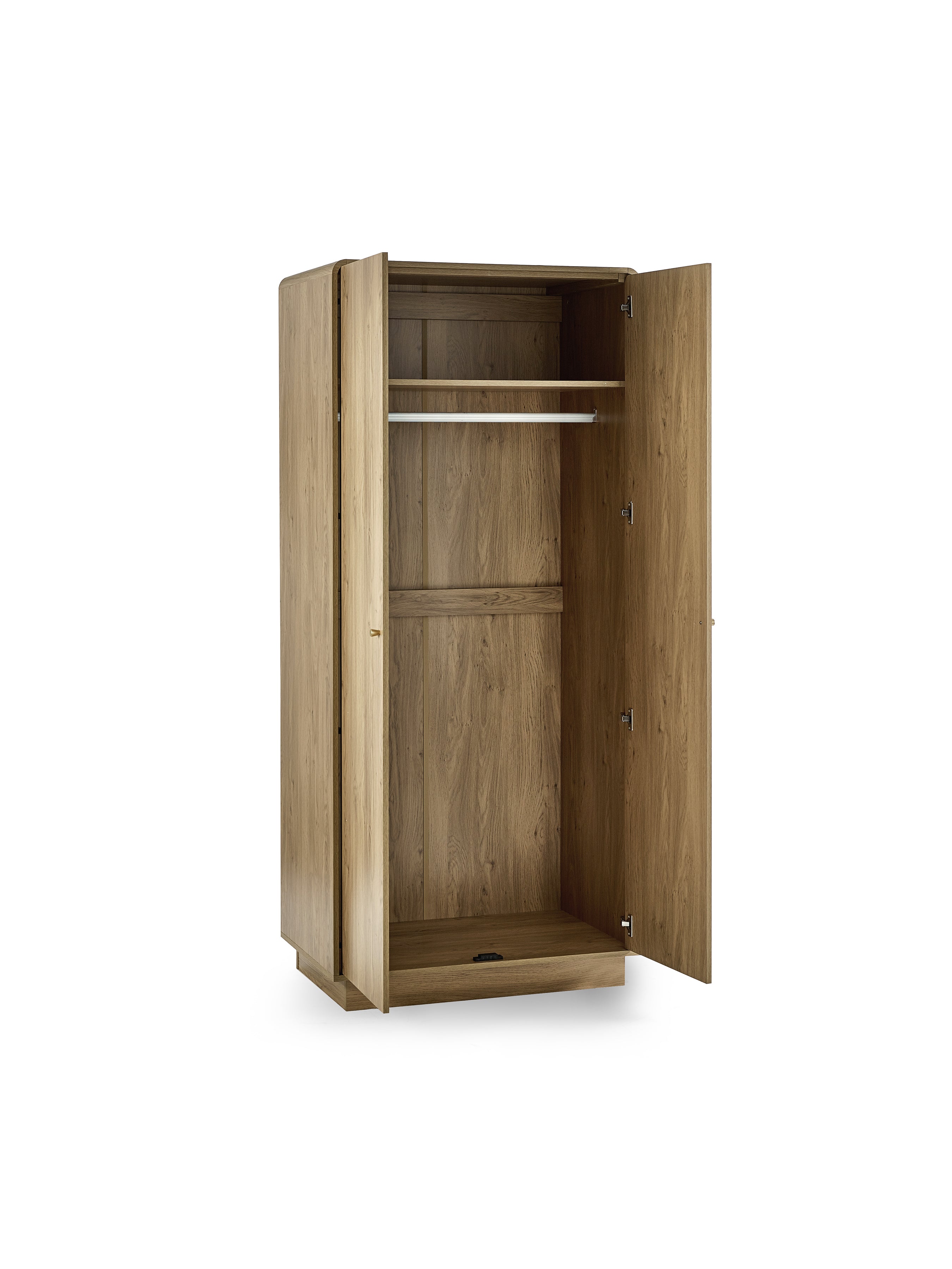 Ingrid 2 Door Wardrobe Oak – Julian Bowen, view 3