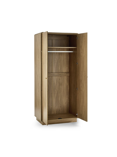 Ingrid 2 Door Wardrobe Oak – Julian Bowen, view 3