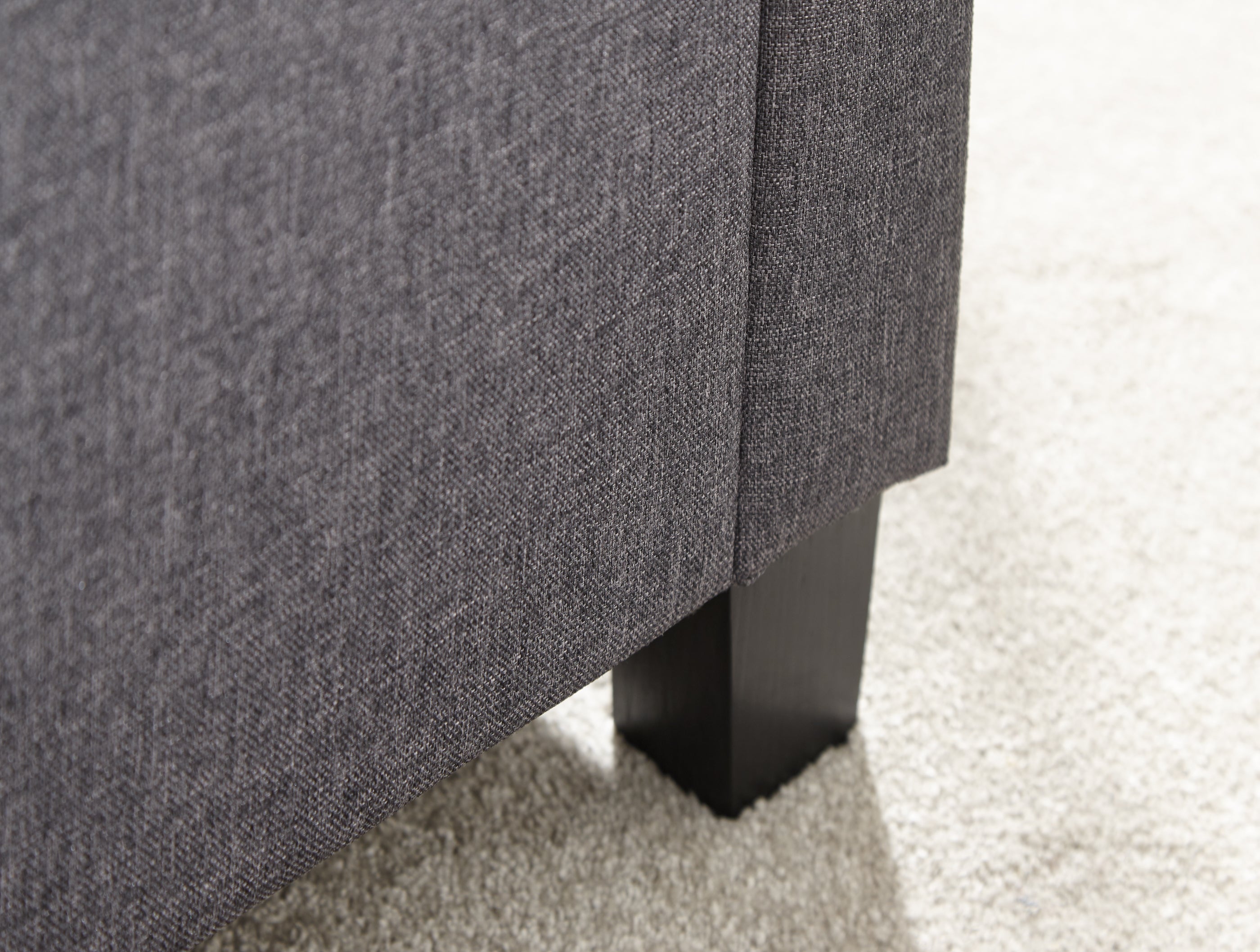 Verona Ottoman Bench Charcoal Grey Fabric – GFW, view 10