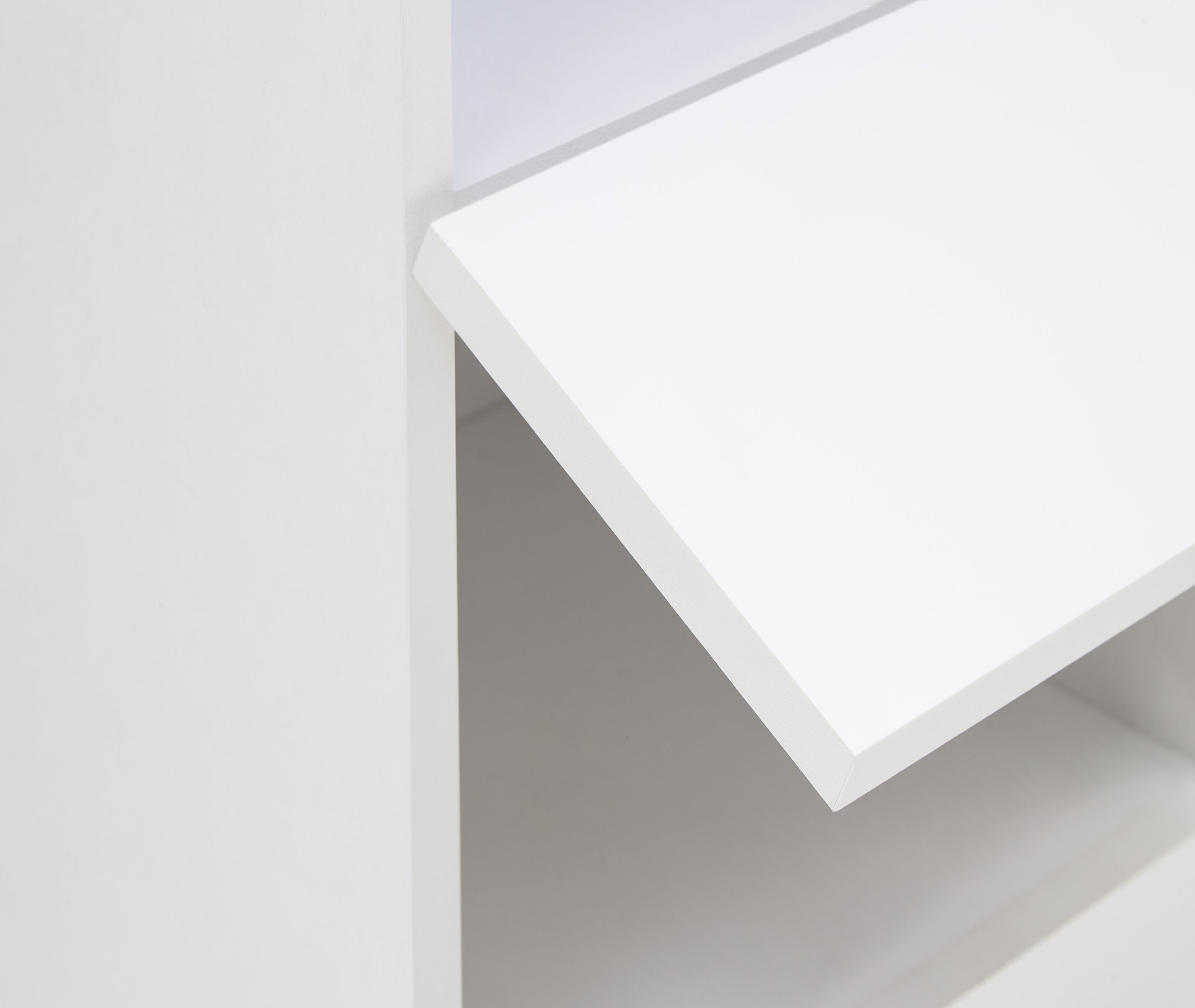 Galicia Tall Shelf Unit With Led White – GFW, view 14