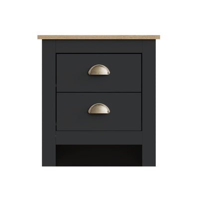 Lancaster 3 Piece Bedroom Set Black – GFW, view 9