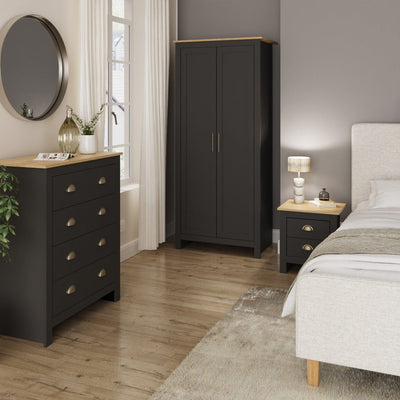 Lancaster 3 Piece Bedroom Set Black – GFW, view 2