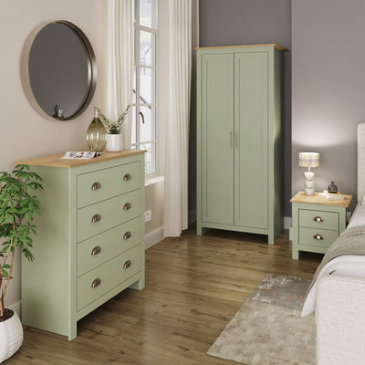 Lancaster 3 Piece Bedroom Set Sage Green – GFW, view 2