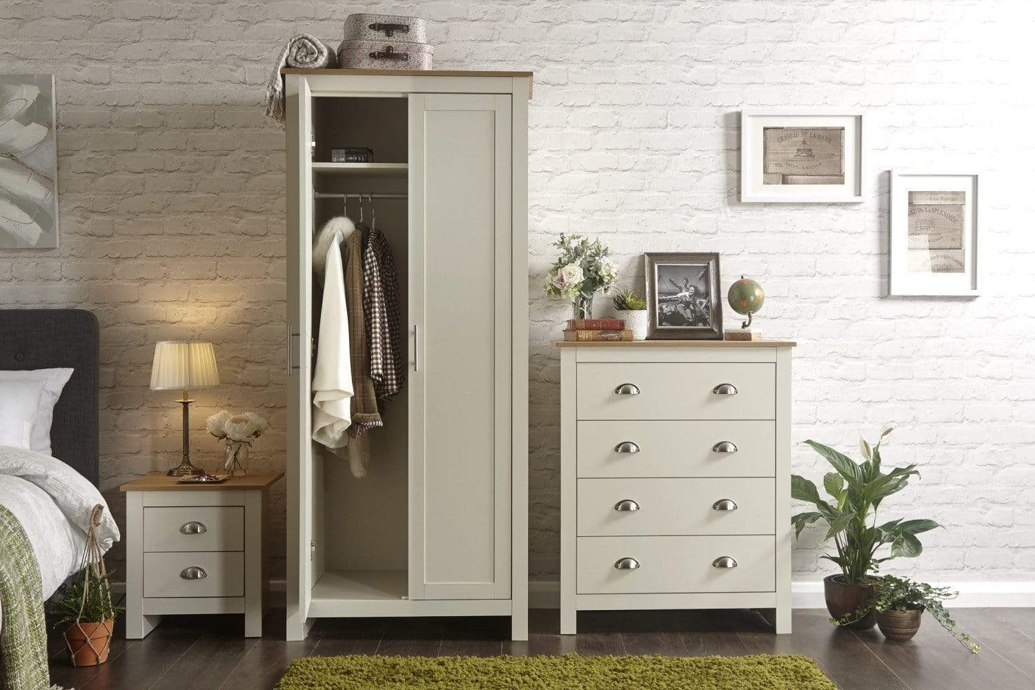 Lancaster 3 Piece Bedroom Set Cream – GFW, view 6
