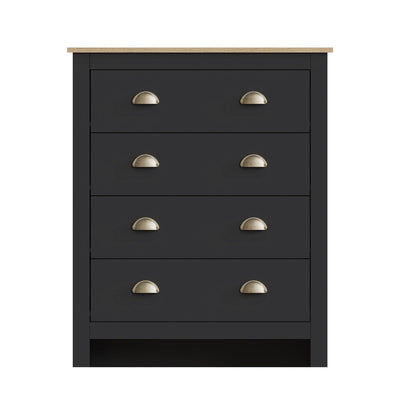 Lancaster 4 Piece Bedroom Set Black – GFW, view 8