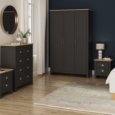 Lancaster 4 Piece Bedroom Set Black – GFW, view 7