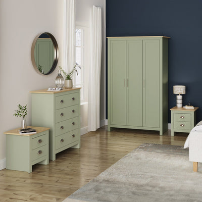 Lancaster 4 Piece Bedroom Set Sage Green – GFW, view 2