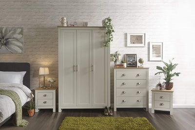 Lancaster 4 Piece Bedroom Set Cream – GFW, view 2