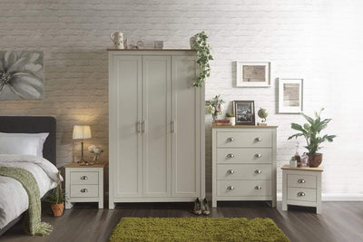 Lancaster 4 Piece Bedroom Set Cream – GFW, view 24