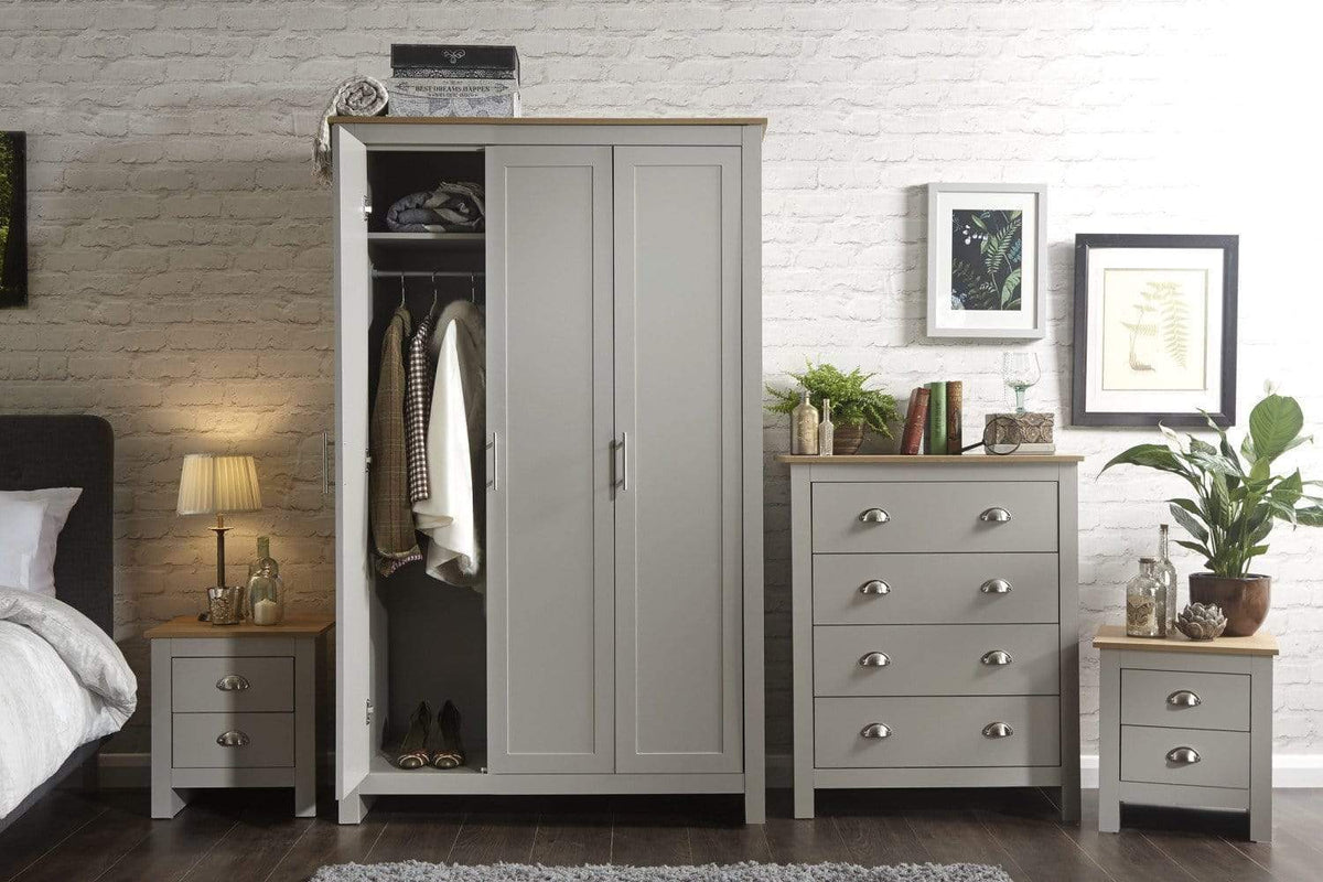 Lancaster 4 Piece Bedroom Set Grey – GFW, view 5