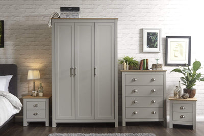 Lancaster 4 Piece Bedroom Set Grey – GFW, view 2