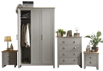 Lancaster 4 Piece Bedroom Set Grey – GFW, view 19