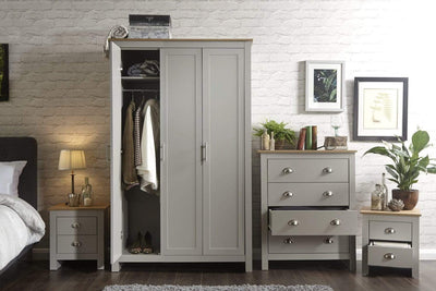 Lancaster 4 Piece Bedroom Set Grey – GFW, view 4
