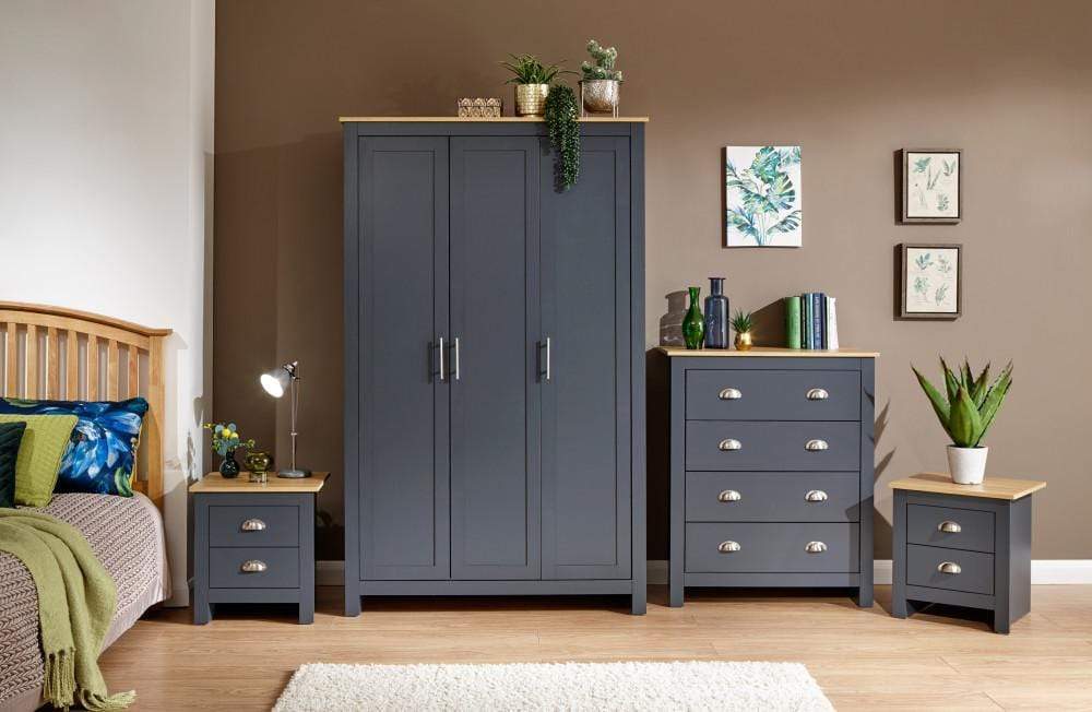 Lancaster 4 Piece Bedroom Set Slate Blue – GFW, view 3