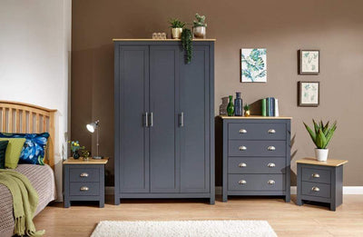 Lancaster 4 Piece Bedroom Set Slate Blue – GFW, view 3