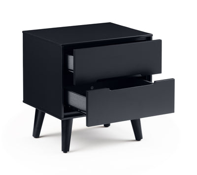 Alicia 2 Drawer Bedside - Anthracite – Julian Bowen, view 3