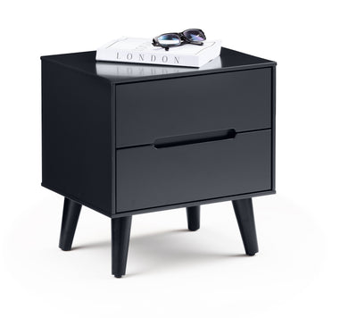 Alicia 2 Drawer Bedside - Anthracite – Julian Bowen, view 2
