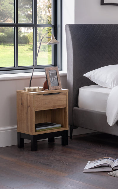 Bali 1 Drawer Bedside – Julian Bowen, view 2