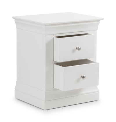Clermont 2 Drawer Bedside Cabinet – Julian Bowen, view 3