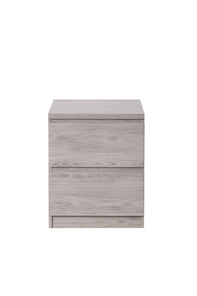 Jupiter  2 Drawer Bedside Grey Oak – Julian Bowen, view 4