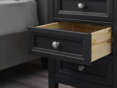 Maine 3 Drawer Bedside - Anthracite – Julian Bowen, view 6