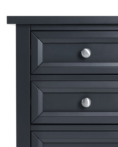 Maine 3 Drawer Bedside - Anthracite – Julian Bowen, view 8