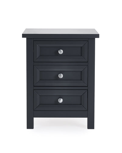 Maine 3 Drawer Bedside - Anthracite – Julian Bowen, view 5