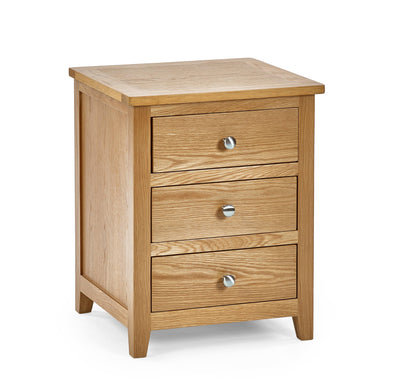 Mallory 3 Drawer Bedside – Julian Bowen