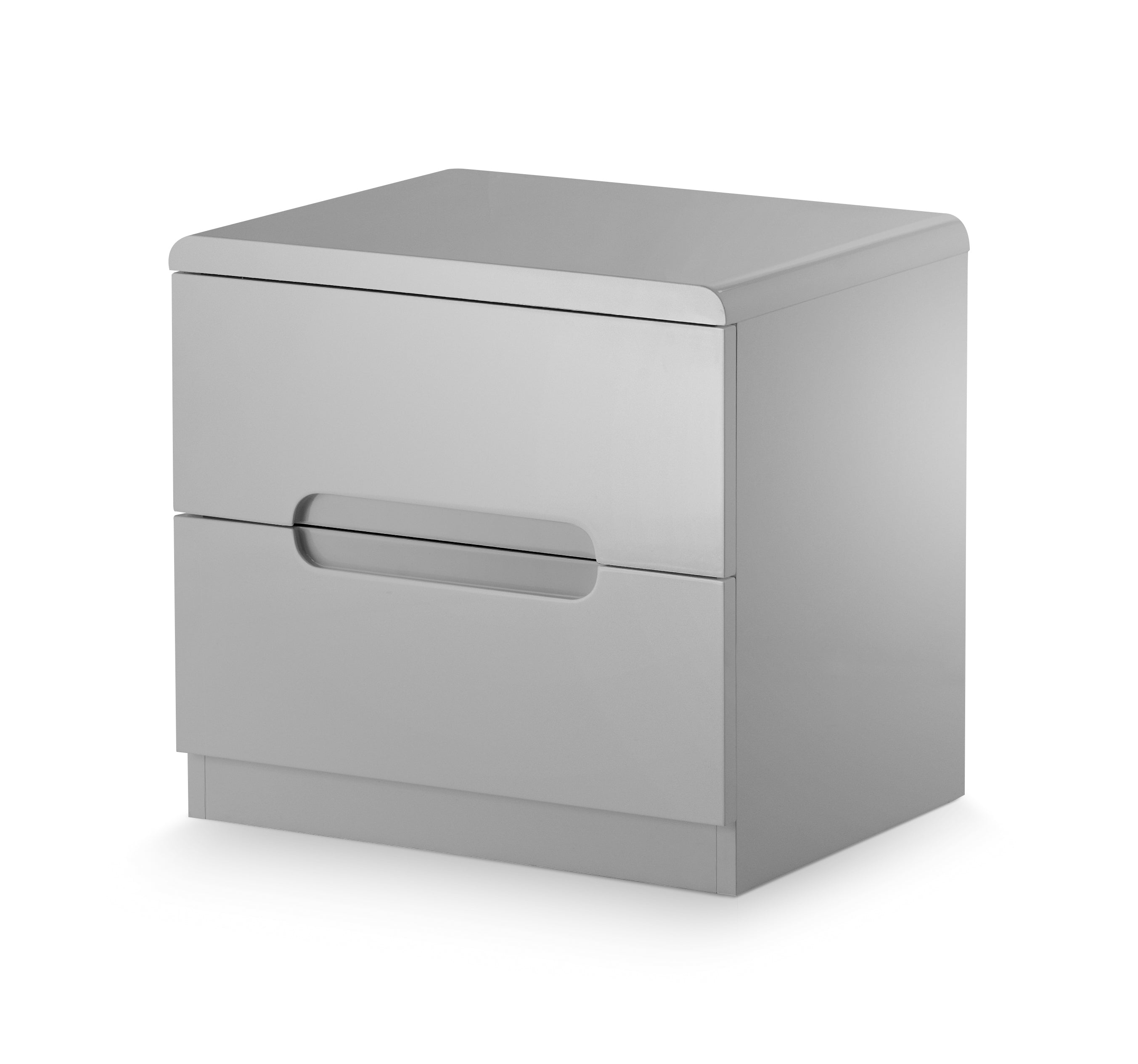 Manhattan 2 Drawer Bedside - Grey – Julian Bowen