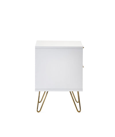 Murano 2 Drawer Bedside - Matt White – Julian Bowen, view 4