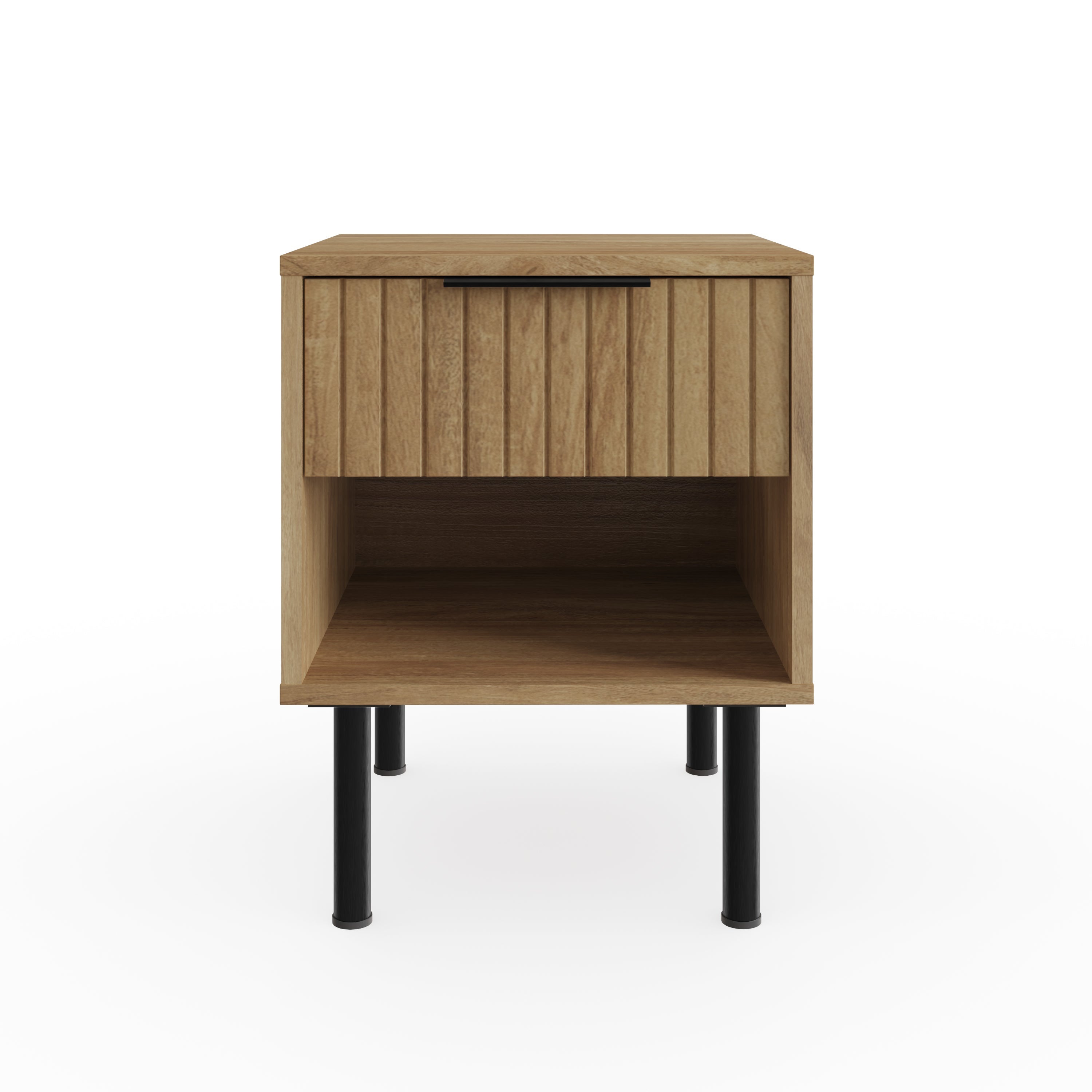 Nervata Lamp Table Oak – GFW